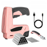 4V Electric Nail Gun Home Use Industrial Grade Cordless Nail Gun Cordless Staple Gun Brad Naile with USB Charger