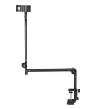 E-Easy To Use-Foldable Recording Microphone Holder Suspension Boom Scissor Arm Stand Holder With Mic Clip Table Mounting Clamp