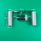 Adjustable Resistance Wrist Rotator Forearm Exerciser 360° Rotation Portable Fitness Tool Stainless Steel Aluminum Alloy