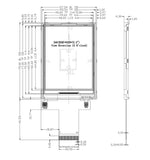 3.2 inch TFT Display 240*320 Resolution Color LCD Screen SPI 3-Wire/4-Wire Serial Port 8-Bit/16-Bit Parallel Port 40Pin