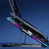 Laptop Cooling Stand, Gaming Laptop Cooling Pad with Innovative Semiconductor Refrigeration & 6 Turbo Fans for All Sized Laptops