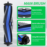 14Pcs Vacuum Accesories Kit For ECOVACS DEBOT X8 PRO Omni Robot Vacuum Brush,Roller Mop,Side Brushes,Filters,Dust Bags
