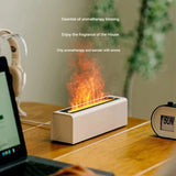 Air Humidifier Desktop Simulation Flame Diffuser Home Office Usb Plug-in Fragrance Machine Colorful Humidifier Diffuser