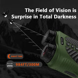 DT39 2.5K Infrared Digita Night Vision Binoculars Telescope with 4X Optical 8X Zoom 300M Distance at Night for Hunting Camping