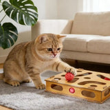 New Flexible Combination Cats Toy Features Track 3 Balls Teaser Wand Playing