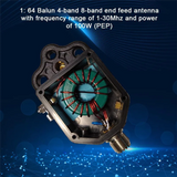 Easy To Install 1:64 Balun 4-Band Antenna Requires External Wires High Quality Materials Adjustable Frequency Outdoor
