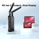 400M Dual HDMI Wireless Extender Display Adapter Video Transmitter Receiver Screen Share for DVD Camera Laptop PC To TV Monitor