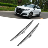 12 Inch/30.48cm Polished Stainless Steel Front Windshield Wiper Blades 1 Pair OEM Style Replacement for Car Van SUV Vehicle