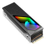 M.2 2280 SSD Heatsink Heat Sink Cooler with Thermal Silicone Pad 5V 3 Pin ARGB Hard Drive Heatsink M.2 Radiator for M.2 2280 SSD