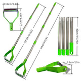 Adjustable Scuffle Hoe Detachable Dethatching Rake Garden Lawn Leaf Rake Soil Cultivator Lawn Aerator Tool with Long Handle