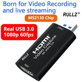 MS2130 Real USB 3.0 Hd 1080p 60fps HDMI Video Capture Card Game Recording Box Live Streaming for PS4 Ps5 Switch Camera Laptop PC