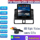 9.7" Vertical Style Tesla Screen Android 14.0 Car Radio For Honda CR-V CRV 2001-2006 Multimedia Player Carplay Navigation GPS