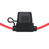 6/10 Pcs 14 Gauge AWG Wire Waterproof Inline Fuse Holder for Standard Fuse, UL1015,10 Inches Long, for ATO ATC Medium Blade Fuse