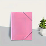 12pcs A4 Office Project Binder Large Capacity Storage Bag Elastic Cord File Bag with Elastic Closure Drawstring Document Pouch