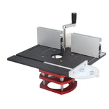 Table Top Router Lift with Top Plate Router Lifting Base Woodworking Slotting Trimming Chamfering