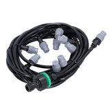 10m / 32.8ft 4/7 Irrigation Hose with 10 Misting Sprayer Nozzles Garden Greenhouse Terrace Watering System