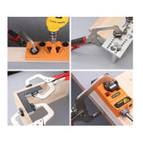 C-Type Pliers 11 Inch Strong Pliers with Oblique Hole with Log Tenon Locator Three-In-One Woodworking