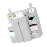 New Multifunctional Baby Crib Organizers Storage Bag Sustainable Fabric for Diapers Toy Clothes