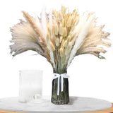 120pcs Artificial Fluffy Pampas Grass Bouquet Wedding Party Decoration Fake Reed Plant Flowers For DIY Room Home Decor Flower