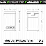 6 in 1 Magnetic Multi-function Wireless Charger with Bluetooth Speaker Alarm Clock for Iphone 14 15 16Pro Max for Airpods Iwatch