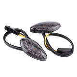1 Pair Motorcycle Flush LED Turn Signals Light Amber For Honda Grom 2014-2016