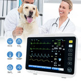 Portable Veterinary Ecg Spo2 Monitoring Equipment Multiparameter Medical Pet Veterinary Monitor