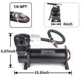 Air Ride Suspension air Compressor 12V X480C Continuous Working Cycle air Horn Suit for Trains/trucks/cars 200PSI