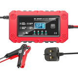 6A 12V Electric Motorcycles Charger Battery Maintainer Trickle Charger Smart Charger Car and Motorcycle Battery Charging Unit