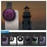 67Mm ND2-ND400 Filter Universal Phone Clip With Threaded Adapter Ring Cold Shoe For Iphone 16 15 Galaxy S24 DSLR