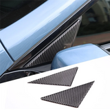A-Pillar Triangle Cover Trim For BMW 8 Series G14 G15 G16 2019-2022 Carbon Fiber