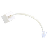 3X RJ 11 6P 4 C Connector 2 X Jack Port M / F Splitter Phone Adapter Cable Beige