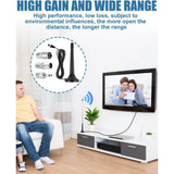 FM DAB Radio Antenna-Universal Indoor Design With Extension Cable-Antenna For Stereo Systems And AV Receivers