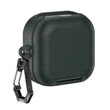 PU Leather Protective Case Cover Fits for Samsung Galaxy Buds4/4Pro Protective Skin Cover with Carabiner Shockproof Anti‑Drop