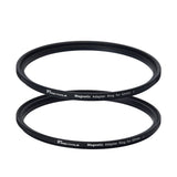 PRO TANLE Magnetic Filter Adapter Ring Kit 67mm 72mm 77mm 82mm Aluminum Alloy Magnet Ring Adapter for Filter and Lens Convert
