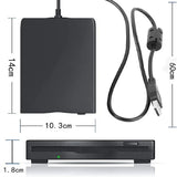 Hannord Portable 3.5inch Mobile USB Floppy Disk Drive 1.44M External Diskette FDD for Laptop Computer PC USB Drive Plug and Play