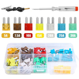 Micro2 Fuses Assortment Kit- 105 Pcs ATR APT Blade Car Fuses with Fuse Puller, Automotive Replacement Fuse for Car, Boat, RV