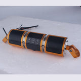 12V Motorcycle Waterproof Bluetooth Speaker Power 7W*2 Installed On U-shaped Handlebar Supports TF/USB/AUX-IN & MP3/WMA Formats