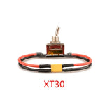 XT30/XT60/XT90/T-Plug Power High Current High Load Switch ON-OFF Toggle 12AWG for eBike RC Airplane ESC Motor Connecting Adapter