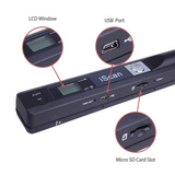 IScan Portable Scanner Mini Handheld Document Scanner A4 Book Scanner for JPG and PDF Format 300/600/900 DPI