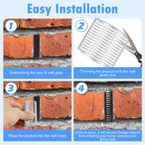 25Pcs Stainless Steel Weep Hole Covers 2.75" Weep Shield Weep Hole Covers Brick Weep Hole Inserts Mortar Repair