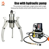 JH-50TF 50 Ton Triple Jaw Hydraulic Bearing Puller Tool Factory Direct Manual Gear Split Gear Hand Pump Repair Tool