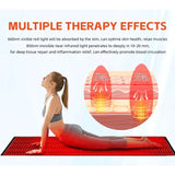 2026 Newest LED Red Light Therapy Yoga Mat 660nm 850nm Whole Body near Infrared Relaxation Mat for Home Health Large Size