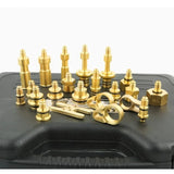 77pcs/set of Pure Copper Automotive Air Conditioning Maintenance Leak Detection Tool Leak Detection Plug