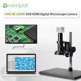 HY-6210S Portable Electronic Digital Microscope Eyepiece Camera 4K UHD 8MP USB HDMI Camera for Video Microscope