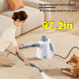 With 9 Attachments Handheld High-Temperature Cleaners For Home, Mattress, Floors, Couch Clean EU Plug