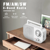 Portable AM FM Radio With Long Range Reception, Transistor Radio With Big Speaker,Battery Operated Or AC Power