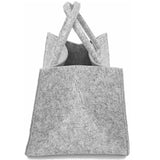 Felt Storage Bag Fireplace Wood Organizer Bags Shopping Basket Magazine Rack Firewood Pocket  Home Storage Bags Shopping Handbag