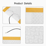 2Pcs 12V Car Carbon Fiber Heater Seat Heating Pads Heater Elements Winter Warmer Heated Car Seat Cushion Cover