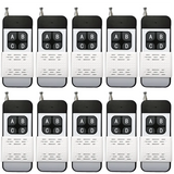 Universal Car Alarm System: 433Mhz, 4-Key RF Remote Control Switch, Garage Door, EV1527 Learning Code, DC 12V