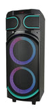 Karaoke Dj Hifi Trolley Usb Sd Card Colorful Lights Audio Boombox Dual 8 Inch Input Remote Control Wired Microphone Speaker